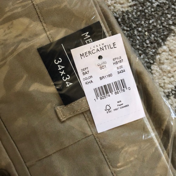 JCrew Slim-fit flex khaki pant NWT 34/34 khaki - Picture 6 of 6